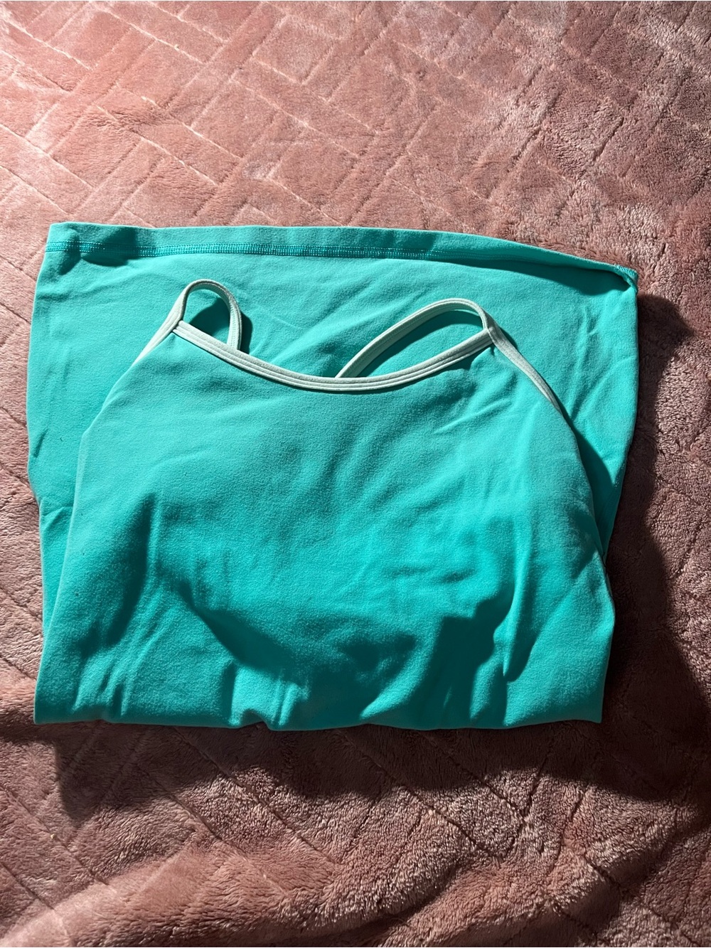 lululemon athletica Teal Tank Top with Light Trim